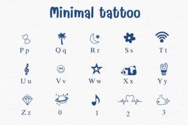 Minimal Tattoo by Sontaya — Dingbats Font — thumbnail 3