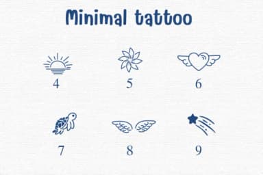 Minimal Tattoo by Sontaya — Dingbats Font — thumbnail 4