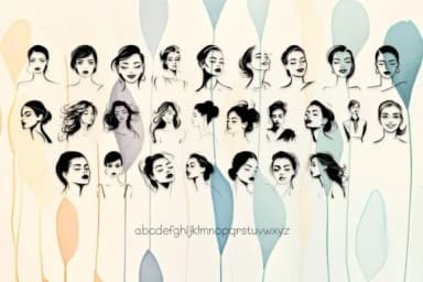 Minimalist Woman by MOMAT THIRTYONE — Dingbats Font — thumbnail 3