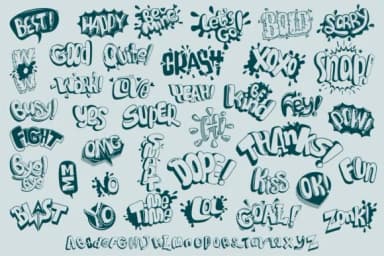 Miny Comic by Onoborgol — Dingbats Font — thumbnail 2