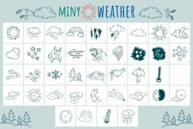 Miny Weather by Onoborgol — Dingbats Font — thumbnail 2