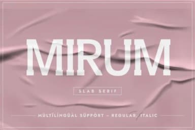 Mirum by Minimalistartstudio — Slab Serif Font — thumbnail 1