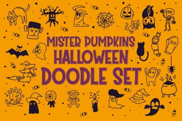 Mister Pumpkins by Cikareotype — Dingbats Font — preview 1