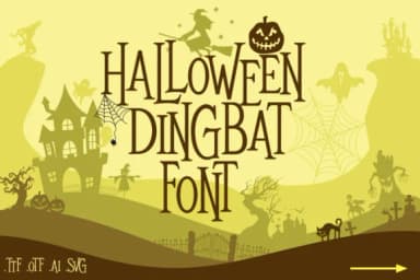 Mitoos Halloween by svgsupply — Dingbats Font — thumbnail 1