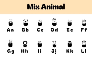 Mix Animal by Chonada — Dingbats Font — thumbnail 2