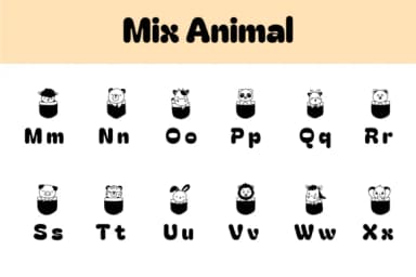 Mix Animal by Chonada — Dingbats Font — thumbnail 3