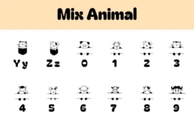 Mix Animal by Chonada — Dingbats Font — thumbnail 4