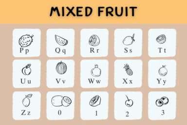 Mixed Fruit by Nongyao — Dingbats Font — thumbnail 3