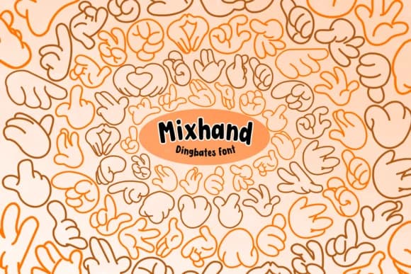 Mixhand by Chonada — Dingbats Font