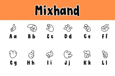 Mixhand by Chonada — Dingbats Font — thumbnail 2