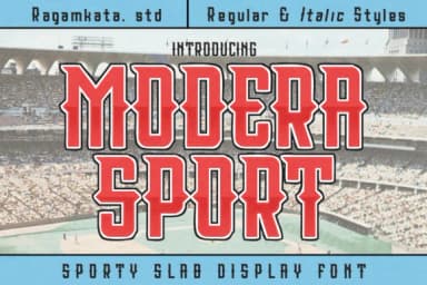 Modera Sport by RagamKata Studio — Slab Serif Font — thumbnail 1