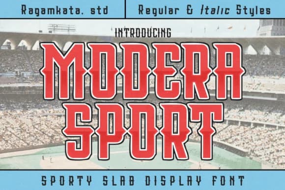 Modera Sport by RagamKata Studio — Slab Serif Font