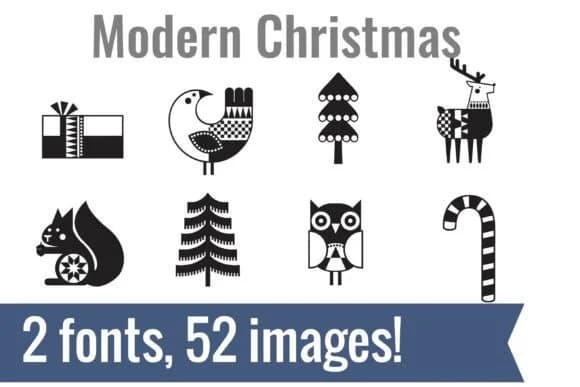 Modern Christmas Dingbats by Illustration Ink — Dingbats Font