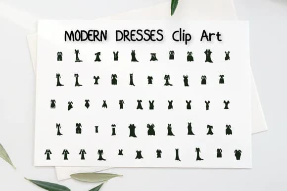 Modern Dresses by Ciriative — Dingbats Font