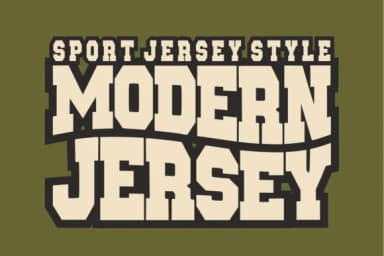 Modern Jersey by Sahira Studio — Slab Serif Font — thumbnail 1