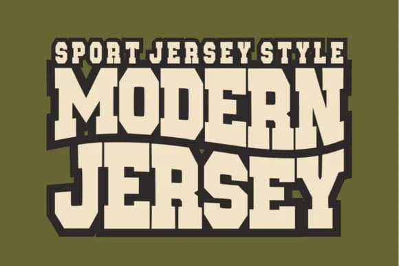 Modern Jersey by Sahira Studio — Slab Serif Font