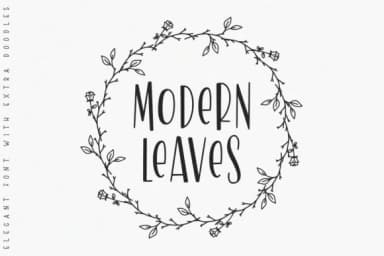 Modern Leaves by Printabletales — Slab Serif Font — thumbnail 1