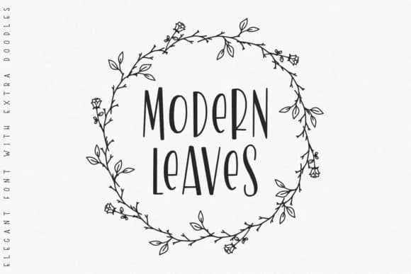 Modern Leaves by Printabletales — Slab Serif Font
