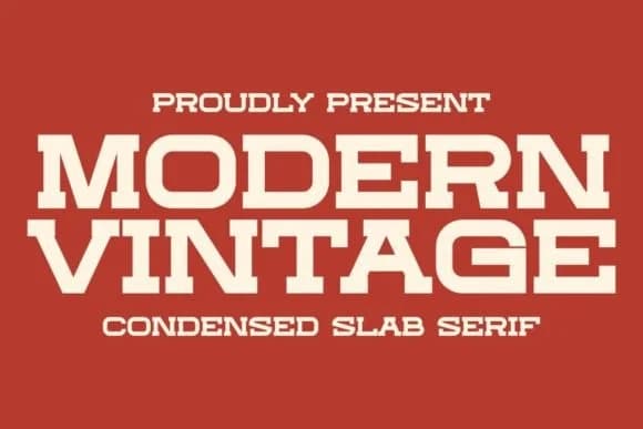 Modern Vintage by Intype Studio — Slab Serif Font