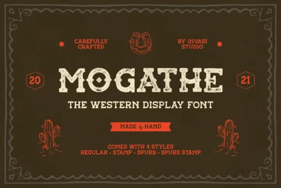 Mogathe by Ginger's Artspace — Slab Serif Font