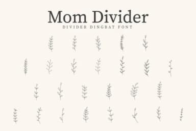 Mom Divider by CraftedType Studio — Dingbats Font — thumbnail 1