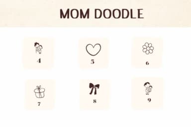 Mom Doodle by Ketsarin — Dingbats Font — thumbnail 4
