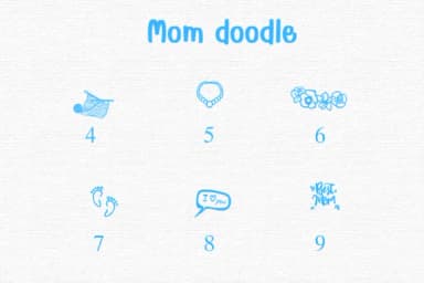 Mom Doodle by Sontaya — Dingbats Font — thumbnail 4