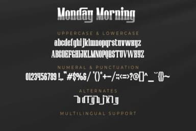 Monday Morning by Doehantz Studio — Slab Serif Font — thumbnail 8