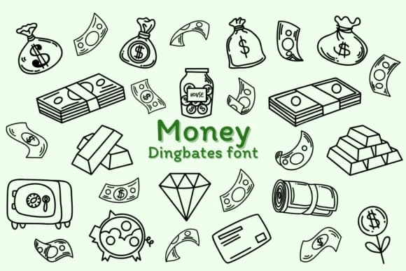 Money by Chonada — Dingbats Font
