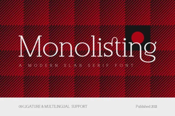 Monolisting by RockboyStudio — Slab Serif Font