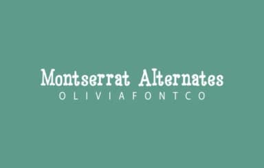 Montserrat Alternates by OliviaFontCo — Slab Serif Font — thumbnail 1