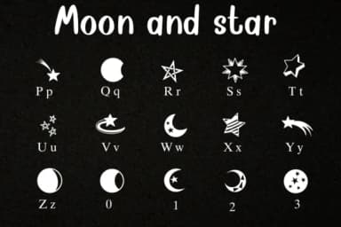 Moon and Star by Sontaya — Dingbats Font — thumbnail 2