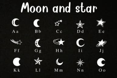 Moon and Star by Sontaya — Dingbats Font — thumbnail 3