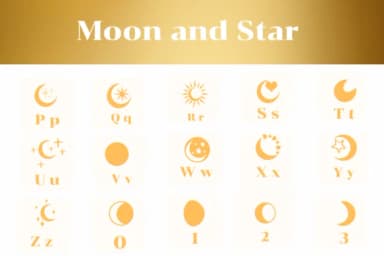 Moon and Star by Apiwat Type — Dingbats Font — thumbnail 3