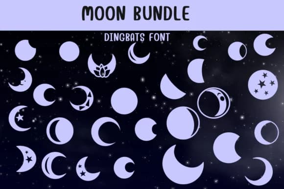 Moon Bundle by Sontaya — Dingbats Font