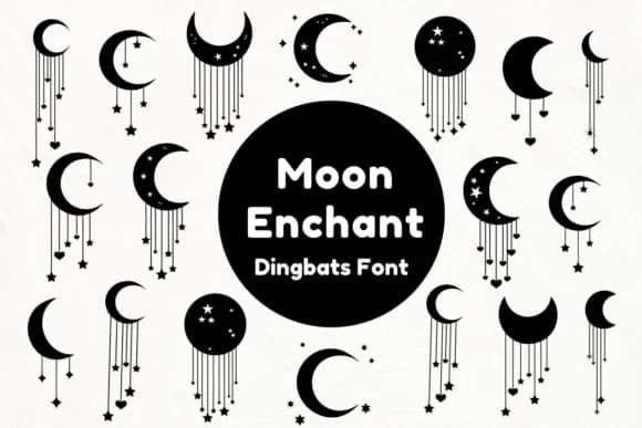 Moon Enchant by Nun Sukhwan — Dingbats Font