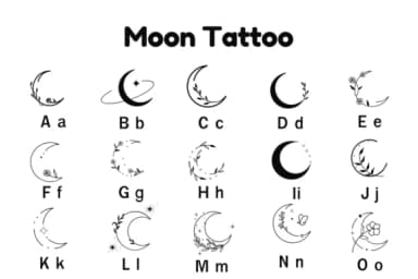 Moon Tattoo by Nun Sukhwan — Dingbats Font — thumbnail 5