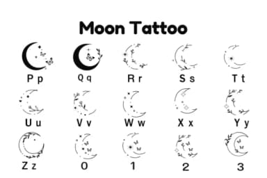 Moon Tattoo by Nun Sukhwan — Dingbats Font — thumbnail 6