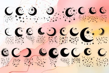 Moon with Stars by MOMAT THIRTYONE — Dingbats Font — thumbnail 2