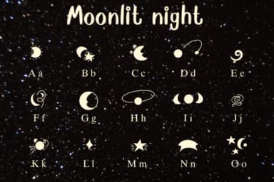 Moonlit Night by Nongyao — Dingbats Font — thumbnail 2