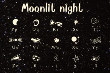 Moonlit Night by Nongyao — Dingbats Font — thumbnail 3