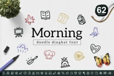 Morning by YandiDesigns — Dingbats Font — thumbnail 1
