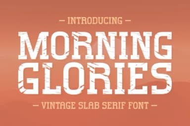 Morning Glories by Ade (7NTypes) — Slab Serif Font — thumbnail 1