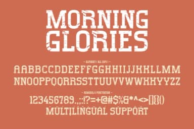 Morning Glories by Ade (7NTypes) — Slab Serif Font — thumbnail 6