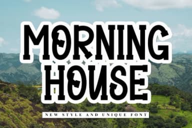 Morning House by Black line — Slab Serif Font — thumbnail 1