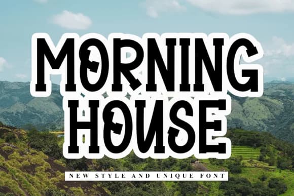 Morning House by Black line — Slab Serif Font