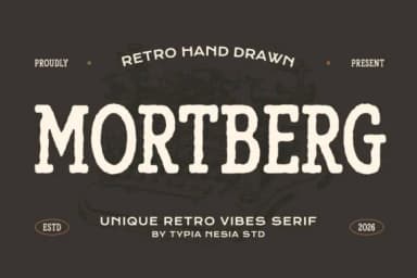 Mortberg by Typia Nesia — Slab Serif Font — thumbnail 1