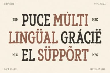 Mortberg by Typia Nesia — Slab Serif Font — thumbnail 3