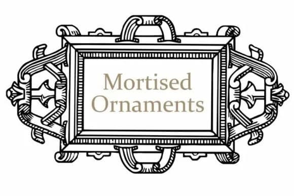Mortised Ornaments by Intellecta Design — Dingbats Font