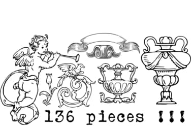 Mortised Vignettes by Intellecta Design — Dingbats Font — thumbnail 2